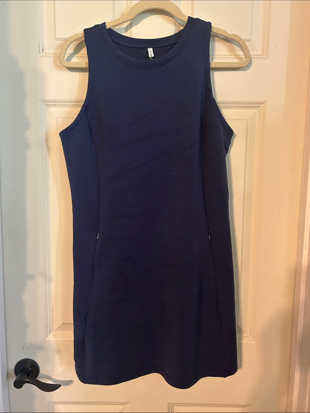 Halara Sleeveless Navy Shift Dress